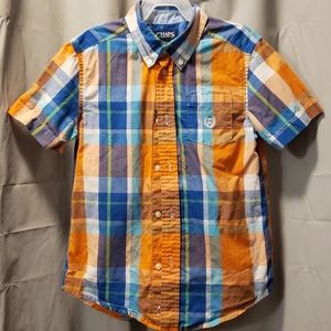 Boys 7 Chaps short sleeve button up